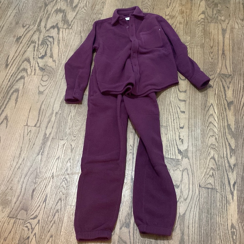 TNA Aritizia Polar Fleece Set in Purple